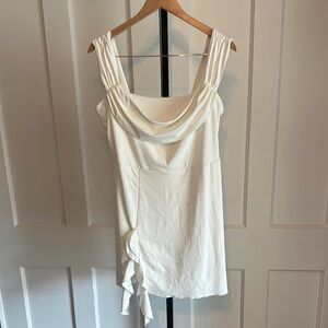 NEW White AISBEI Brand of dress Asymmetrical Sleeveless Tank Top